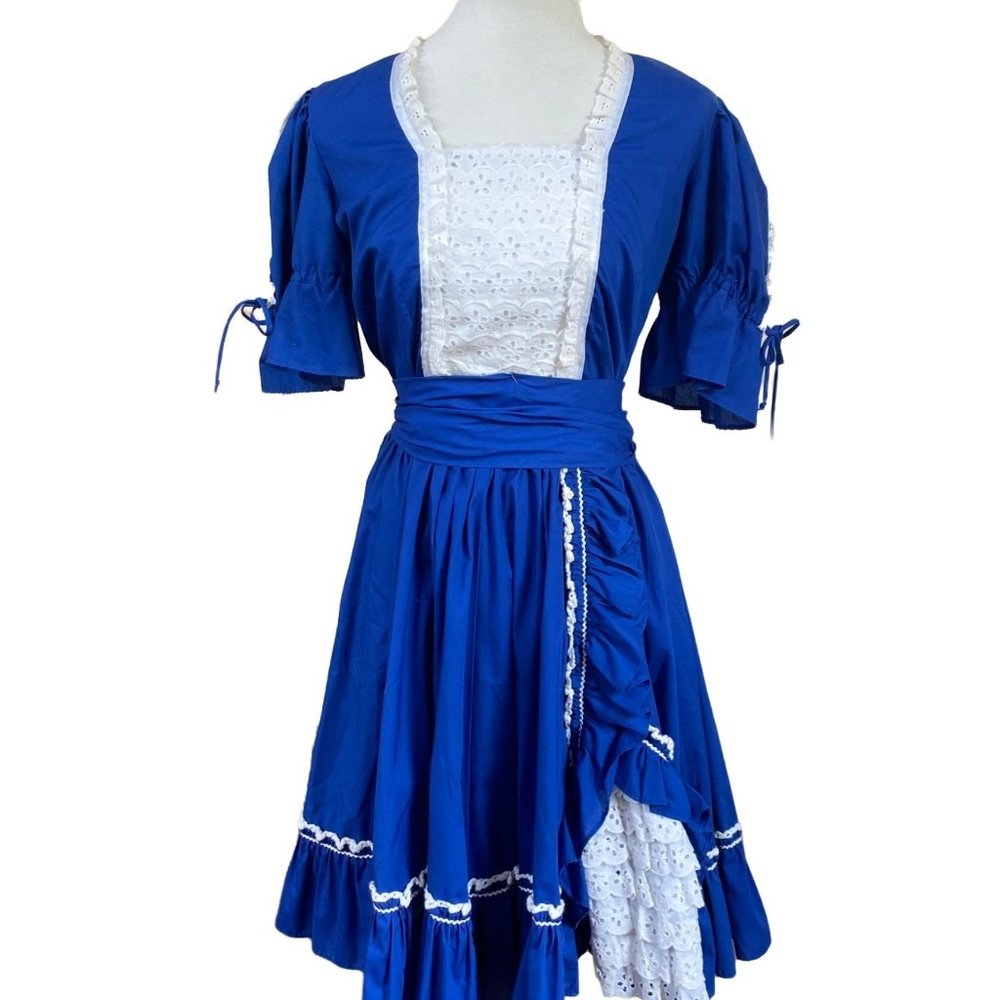 Vintage Square Dance Dress 50s Cosplay Southwestern Cowgirl Rockabilly Large 12